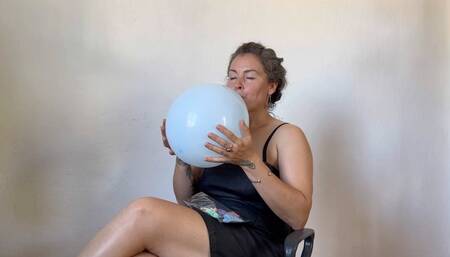 having fun with balloons aV
