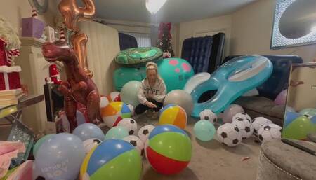 Balloon and Inflatable Mass Destruction 4k