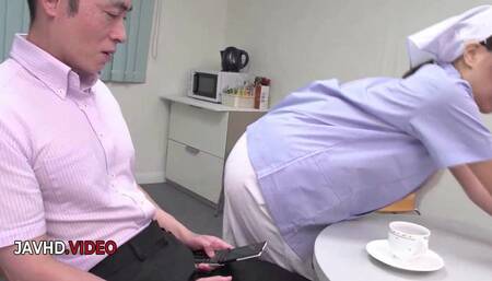 Steamy Asian Nurse Amazes With Two Hot Blow Jobs For Lucky Men