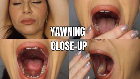 Close-up yawning - OnlyVanessa
