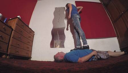 Sophie's T-Bar Shoes Trampling FLOOR CAM
