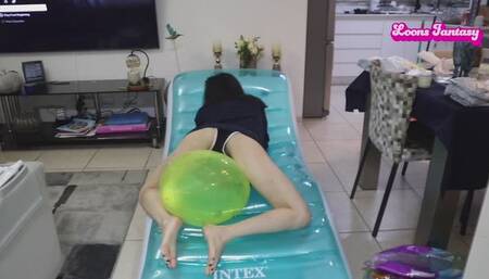 Owllete masturbates to orgasm on inflatable lounge chair copy