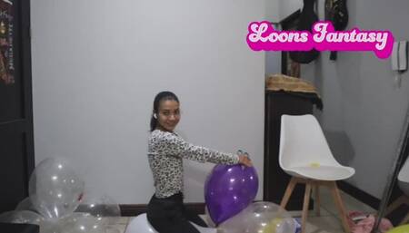 Akina pops a lot of balloon ace balloons copy