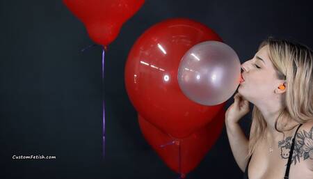 Harley Returns to Blow Bubbles and Pop Helium Balloons HD (1920x1080)