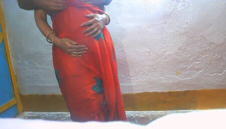 Busty Boobs Red Saree Sister in Law Fuck by Brother in Law