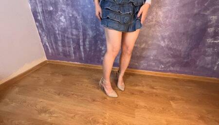 Dildo footjob then anal riding