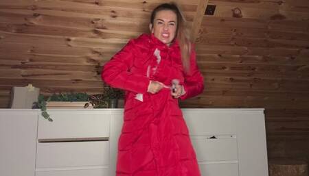 Burns & destroys the Christmas coat wmv