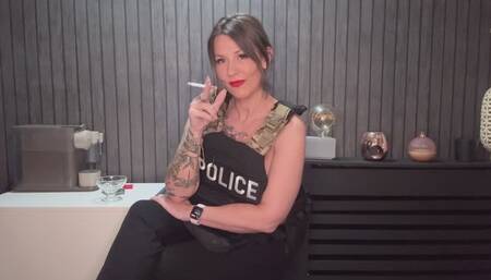 Smoking Police Officers control