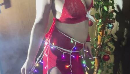 Your smoking Christmas present - crushing a cigarette with high heels