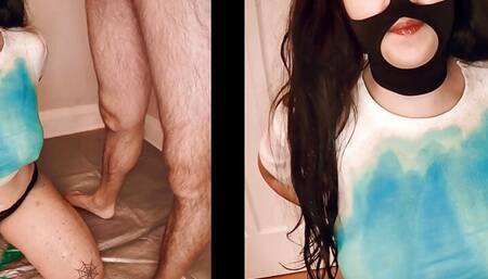 the comPEElation - Serena enjoying Leo's piss!!