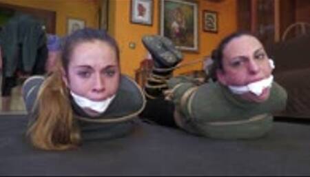 Chelsea and Sibyl tied up by Sarah Fyah!