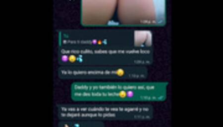 Conversación de WhatsApp con mi sugar daddy, terminamos follando duro en su casa????????????????